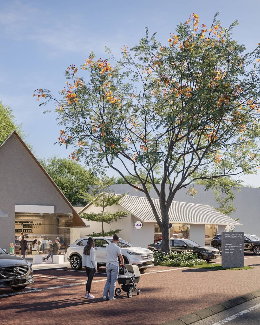 Commercial area at Royal Residence.