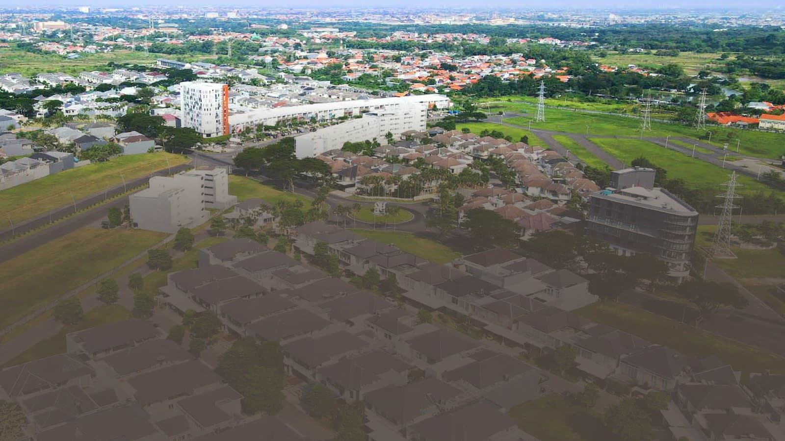 Royal Residence Surabaya aerial view