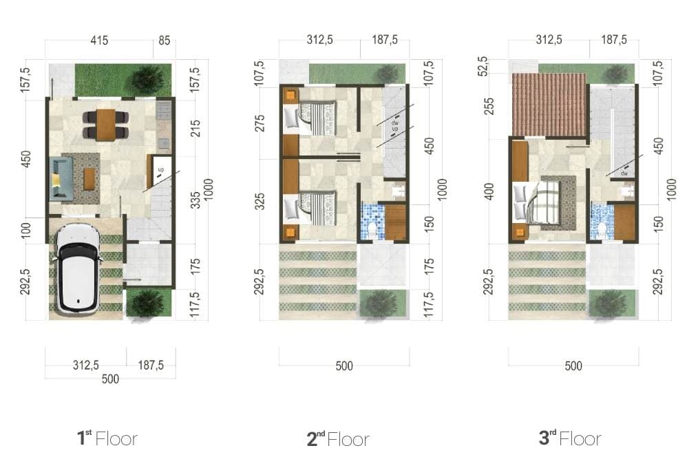 Serenade 3 Bedroom floor plan